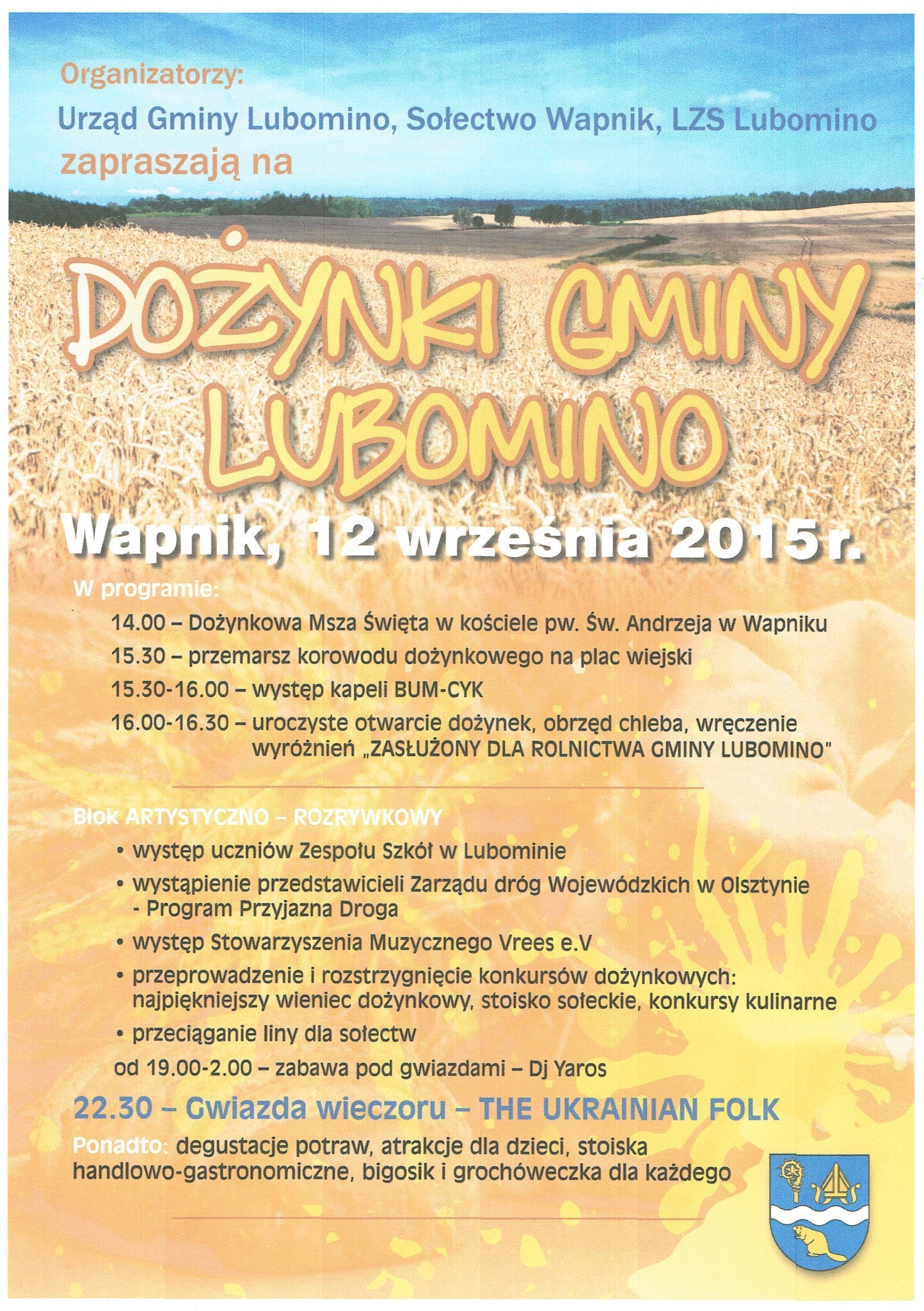 dozynki lubomino 2015